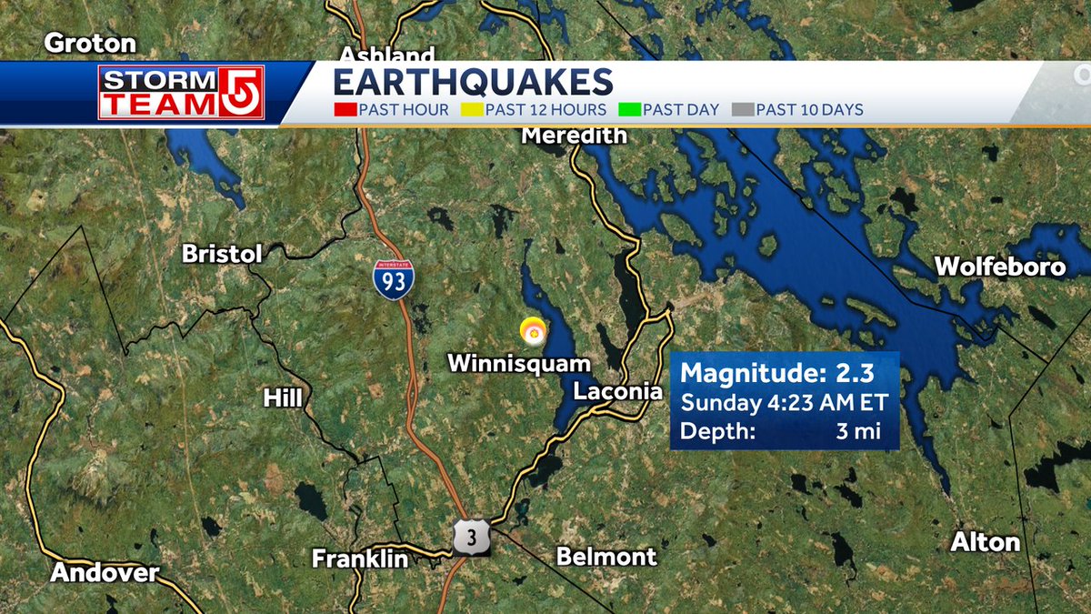 teriac 🍁🦃 on Twitter "RT WxManAJB BREAKING Magnitude2.3 