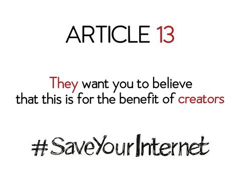 #SaveYourInternet #Artikel13