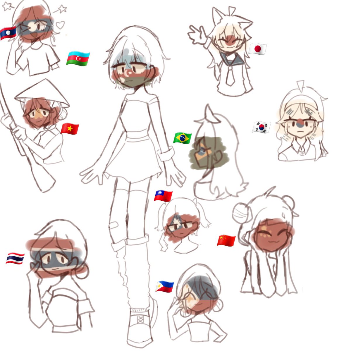 Rin60233447's tweet photo. I'm thinking of drawing some more countries:)))
#countryhumans https://t.co/IQGxBpvgl3