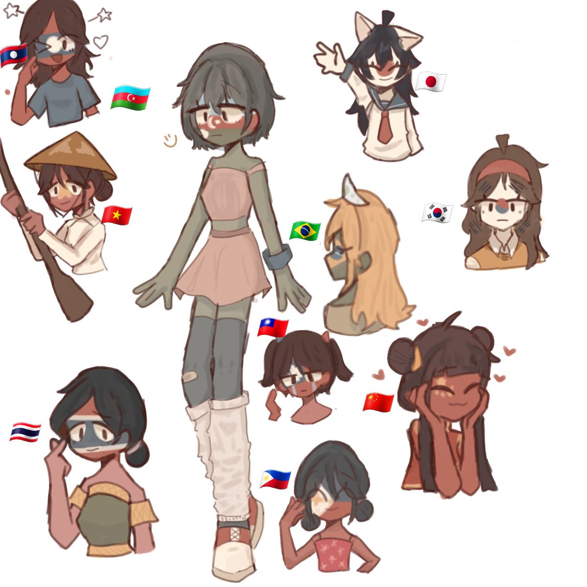 Rin60233447's tweet photo. I'm thinking of drawing some more countries:)))
#countryhumans https://t.co/IQGxBpvgl3