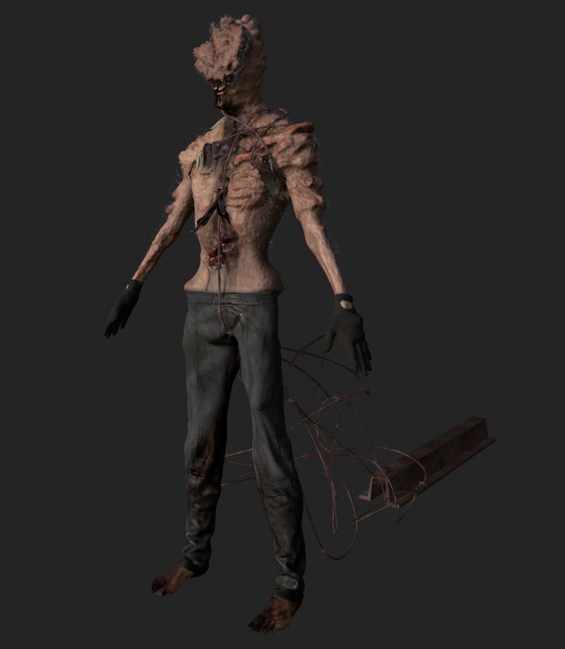 I'm not a 3D modeller but here is my take for a unique Clicker from The Last of Us. It is for a fan project. Stay tuned!