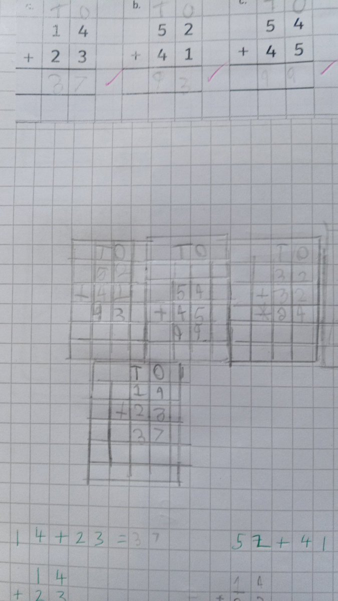 MissAliSPS's tweet photo. This week in maths 3Wicks learned how to solve sums using the formal written method. So impressed by everyone, here are a few from this week. Next week we will be regrouping. https://t.co/SyYmUEkVOK