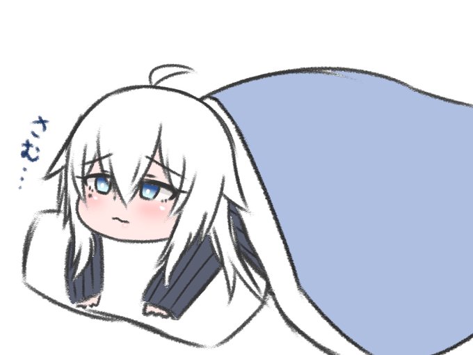 お布団から出てこないプロちゃん 