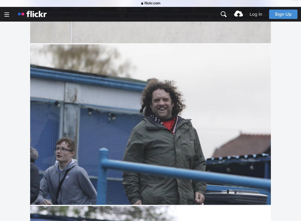 Always enjoy taking a look at <a href="/MarkLee1066/">Mark Lee</a> photos taken at <a href="/FCUnitedMcr/">FC United of Manchester 🟥⬜⬛</a> games, I’m in the gallery this week, mad hair and all!

Mark is one of our club volunteers, and captures the spirit of games nicely, and Mark is a great bloke as well.