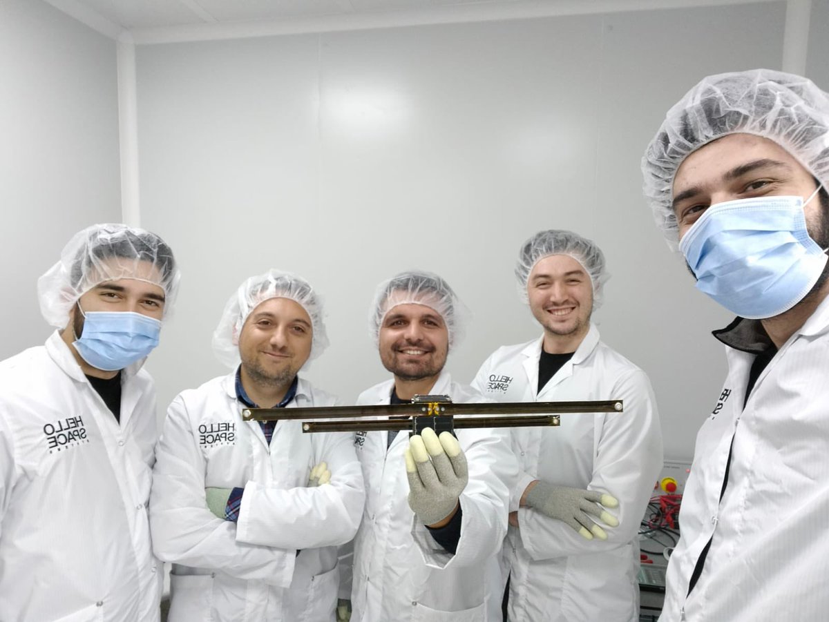hellospaceist's tweet photo. Our test satellite İstanbul is getting ready for its mission. Next is environmental test. Share the excitement of Team Istanbul of Hello Space.🚀🚀🚀

#HelloSpace https://t.co/jsvs8nnQbV