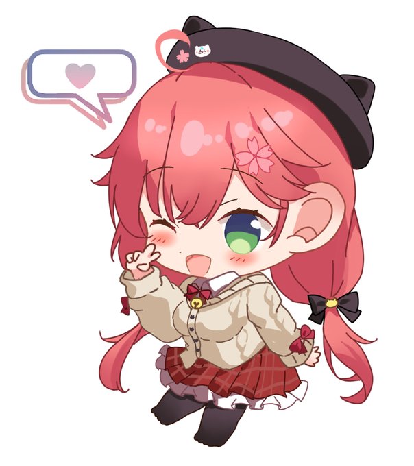 ミニキャラのみこち!❤️🌸#miko_Art 