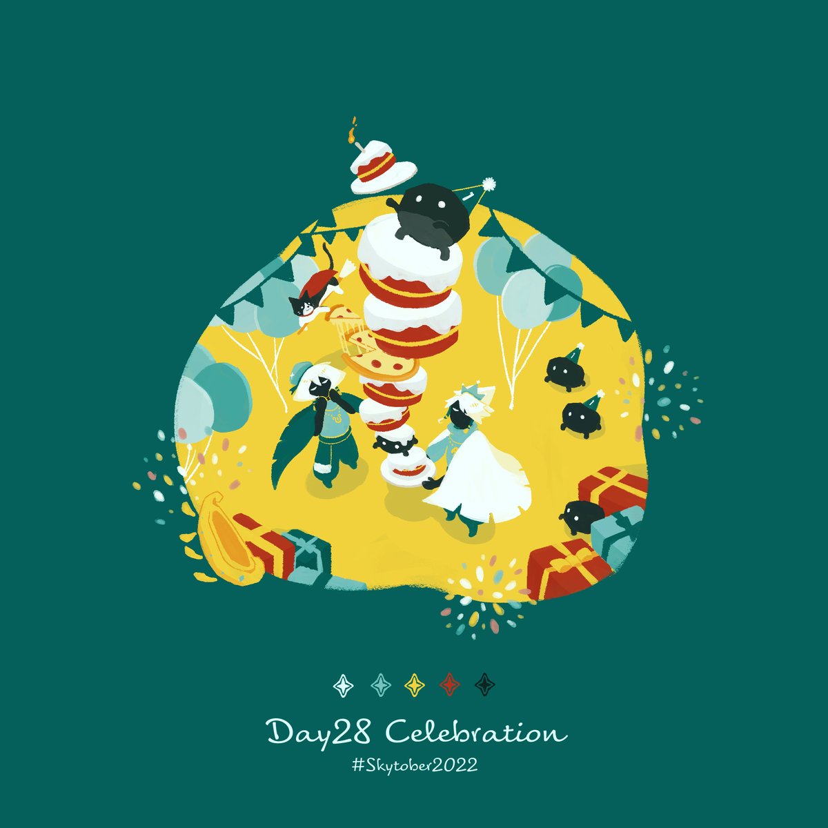 pollo_skychild's tweet photo. Day28 CELEBRATION

#thatskygame 
#Skytober2022 https://t.co/ngTUuAD1Sh