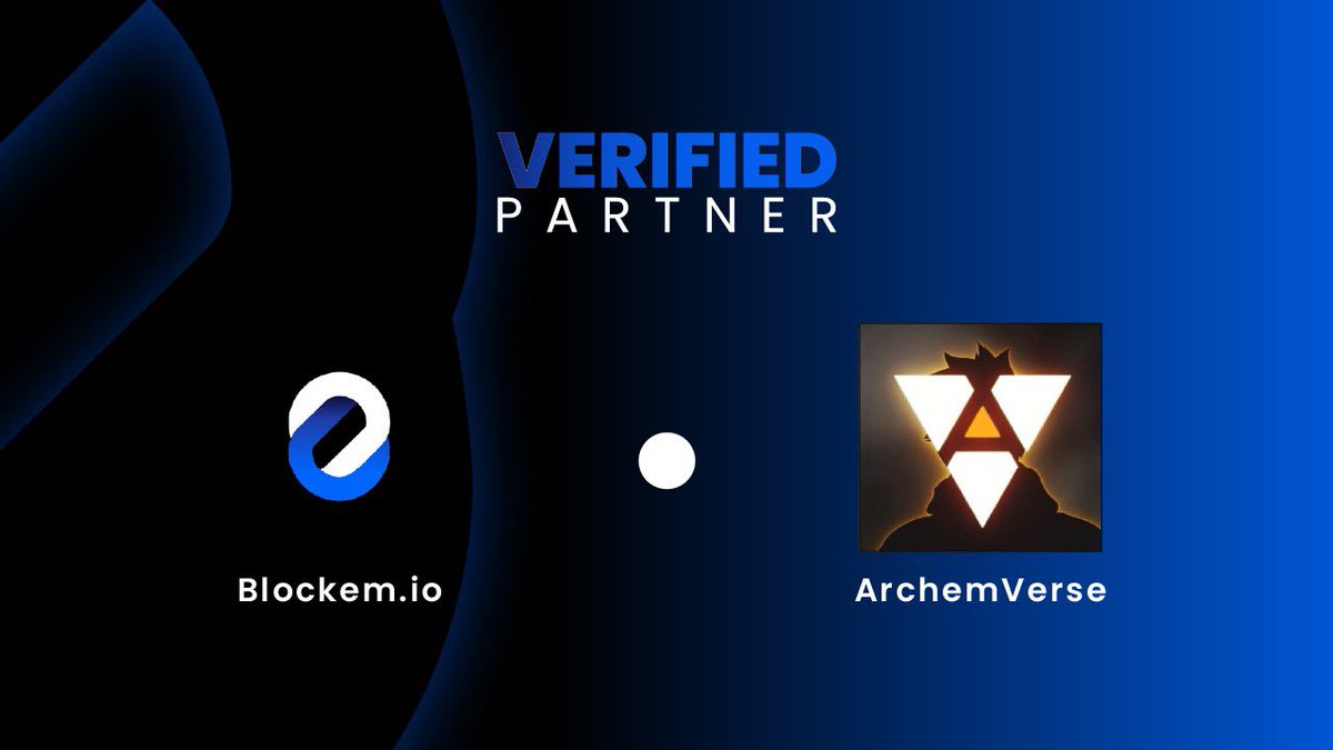 ArchemVerse is now a verified partner <a href="/ArchemVerse/">ARCHΞM</a> ✅. Their community is now safe from scams with blockem.io. Excited to be their security partner for all their cool web3 projects. Amazing initiatives coming. Check them out 🚀!