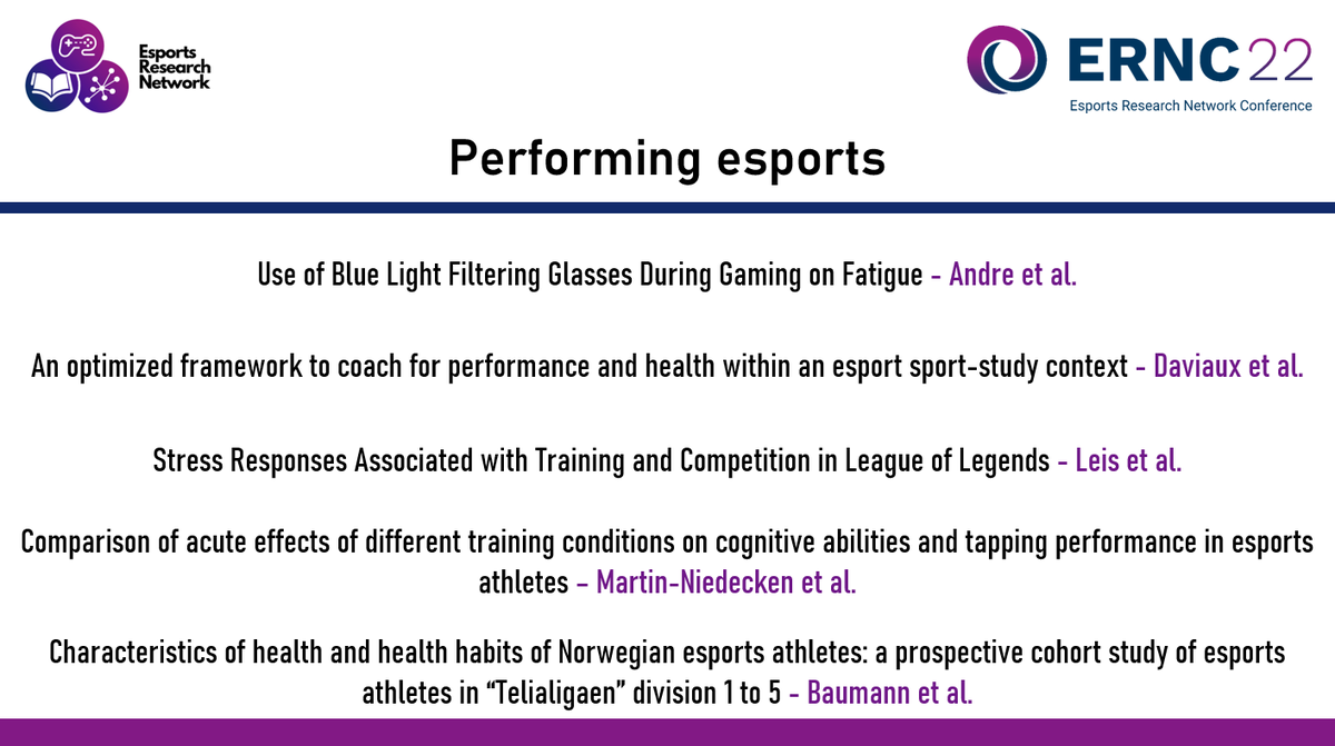 DrMikeTrotter's tweet photo. I am excited to chair a track @ERN_Conference on Performing esports! Check out the line-up! See you in Jönköping!
 @YDaviaux @Oli_Leis @anli_mani @GamersPerform @EsportsResNet https://t.co/s04oOzUwFN
