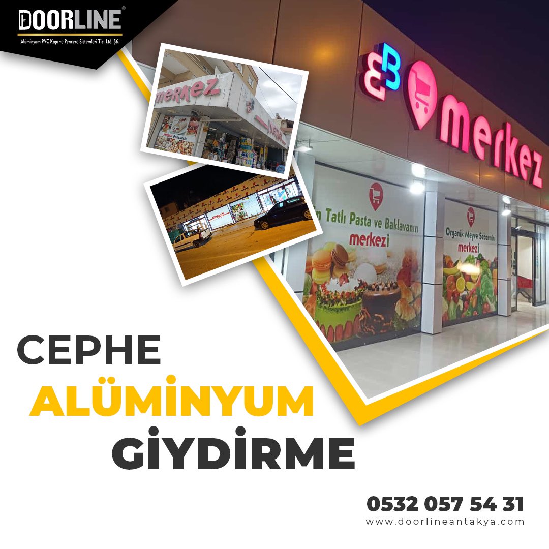 doorlinetr's tweet photo. Merkez Marketlerin tercihi #Doorline oldu 👏 
 
 #DOORLİNE Alüminyum Cephe Giydirme ile kalitenin farkını sizde yaşayın. https://t.co/ngNWGWqnM8