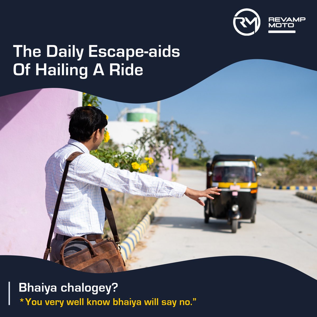 revampmoto's tweet image. What’s that dialogue that you practice before every ride?

#ReimagineEV #BuiltToAdapt #RideEasy #RevampMoto #eScooter #GoElectric #Startup #SharkTankIndia #MakeInIndia #EcoBike #emobility #memeoftheday #indiantraveller #funnymemes