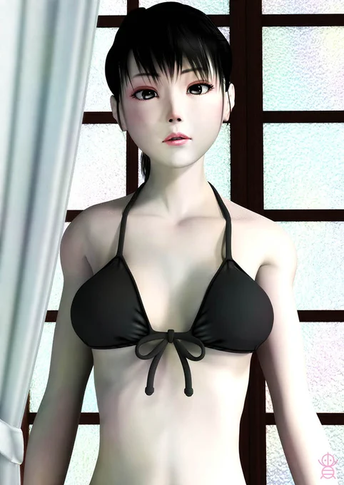 水着まちゅり2022の貴房の作品をこちらにもアップモデリングはMetasequoia、レンダリングはShade3Dです。ブレンダー勉強中ですが今回は活用するまでに至らず↓水着まちゅり↓ #metasequoia #shade3d #3D #3dart #3dmodeling 