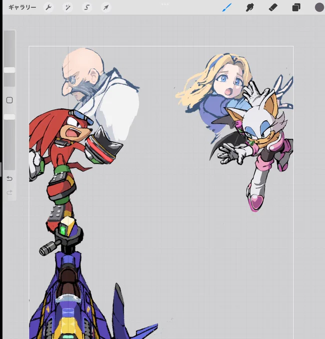 時間をかけてでかい絵描いてるとコンスタントに絵を投稿できないのが 