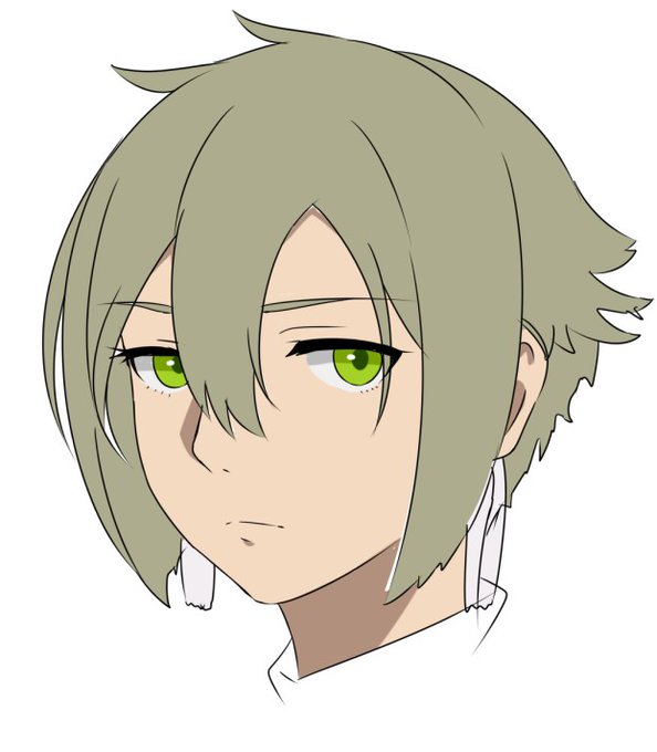 エラン君、公式絵見ながら格闘してたけど似ないなぁ～俺の中に男を描く文法が存在しないのできつい 