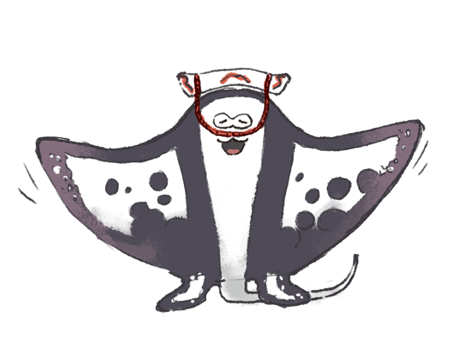 これは罰ゲームで描かされたマンタローくん 