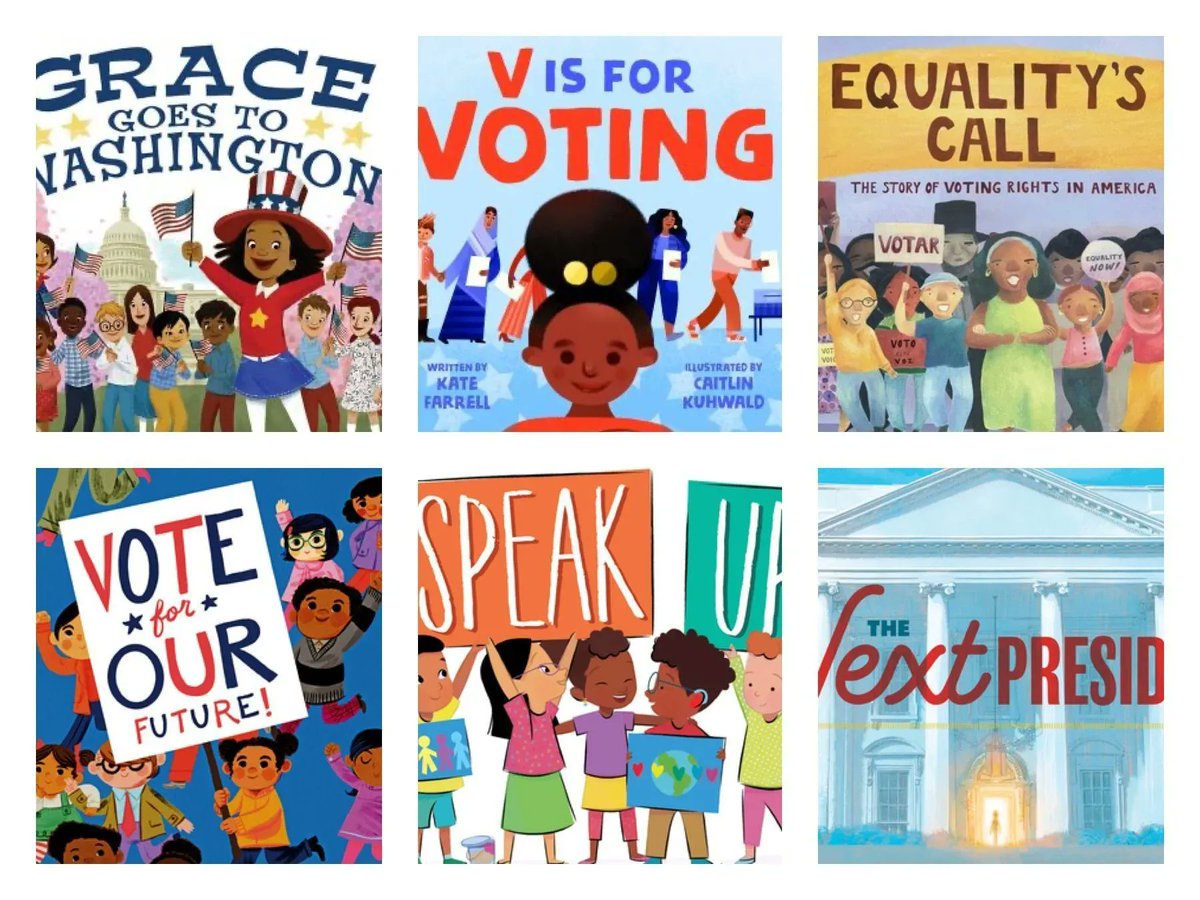 🇺🇸The #MidtermElections are on Nov 8th! Grown-ups, make a plan for voting now! Meanwhile, <a href="/biracialbooks/">Bethany Edwards</a> has 5 #PictureBooks that’ll make life long voters of your kids! 🗳✨buff.ly/3UuaAPz  <a href="/Miranda_Paul/">Miranda Paul</a> @HMHKids <a href="/KateMessner/">katemessner</a> <a href="/ChronicleKids/">Chronicle Kids</a> <a href="/KellyDiPucchio/">Kelly DiPucchio</a> <a href="/DisneyBooks/">Disney Books</a>