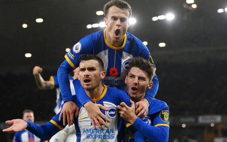Encisooooo's tweet photo. Brighton &amp; Hove Albion’s three goal scorers yesterday in their 3-2 win against Wolves cost the club a combined £5.5m💰unbelievable business from the club 👏💙 #bhafc https://t.co/yrH69n3KSH