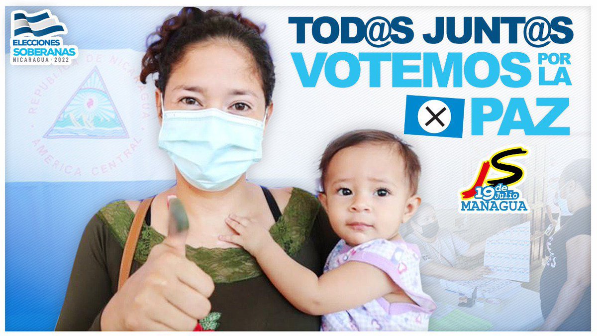 JS19JManagua's tweet image. #EleccionesSoberanas2022 |Todo el pueblo de #Nicaragua va a ejercer su derecho al voto por la paz, desarrollo y defensa de la soberanía nacional. 🗳🇳🇮