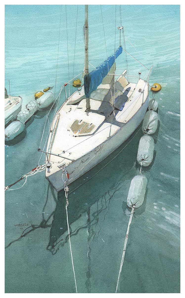 水の色 tweet media