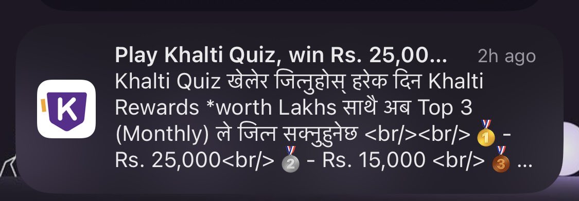 yogesh_creator's tweet image. I wanna break the line like khalti did with its notifications 
@KhaltiOfficial