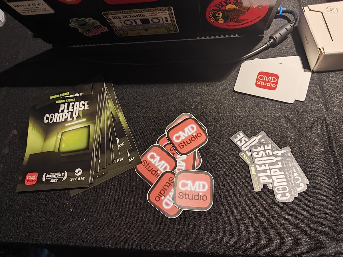 Second day of <a href="/AdvXConf/">AdventureX</a>, and I still haven't played any games. For a good reason though. Our <a href="/cmdstudiogames/">Villainous Games Studio (we were CMD:Studio)</a> stand is buzzing! Come say hello!