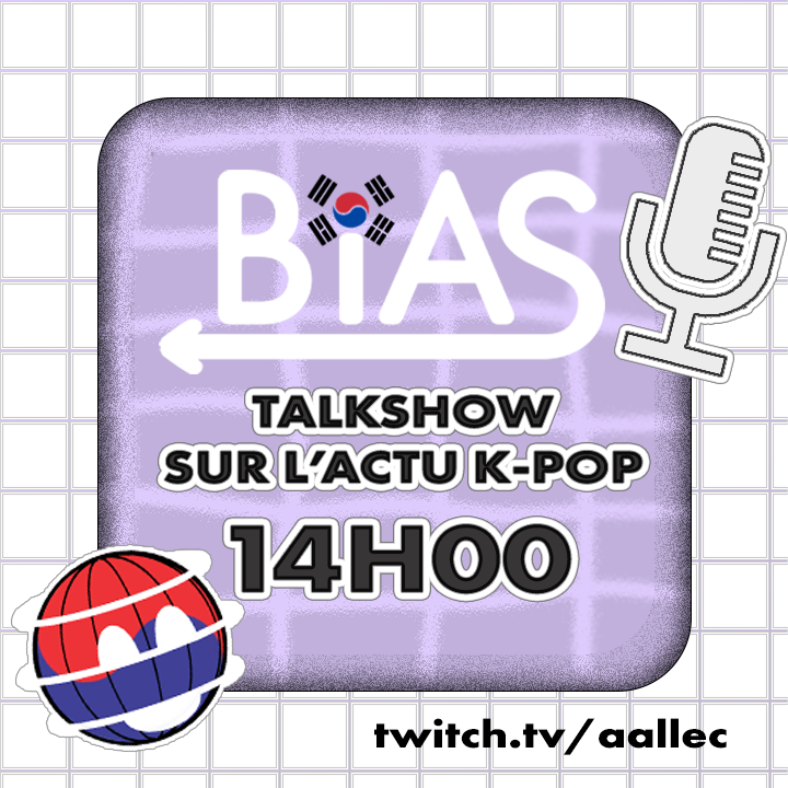 bias_live's tweet photo. 🗓️RDV à 14H pour BIAS LIVE

L'émission qui revient sur l'actu K-Pop de ces dernières semaines

➡️https://t.co/QtAVzPLoJW https://t.co/jrwzlD7Q2N