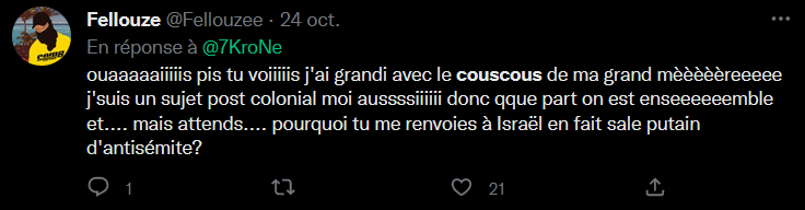 VontBien's tweet photo. Sinon où est la critique d'Israel dans cette pure moquerie des juifs sépharade ? https://t.co/YC4pboTgy3