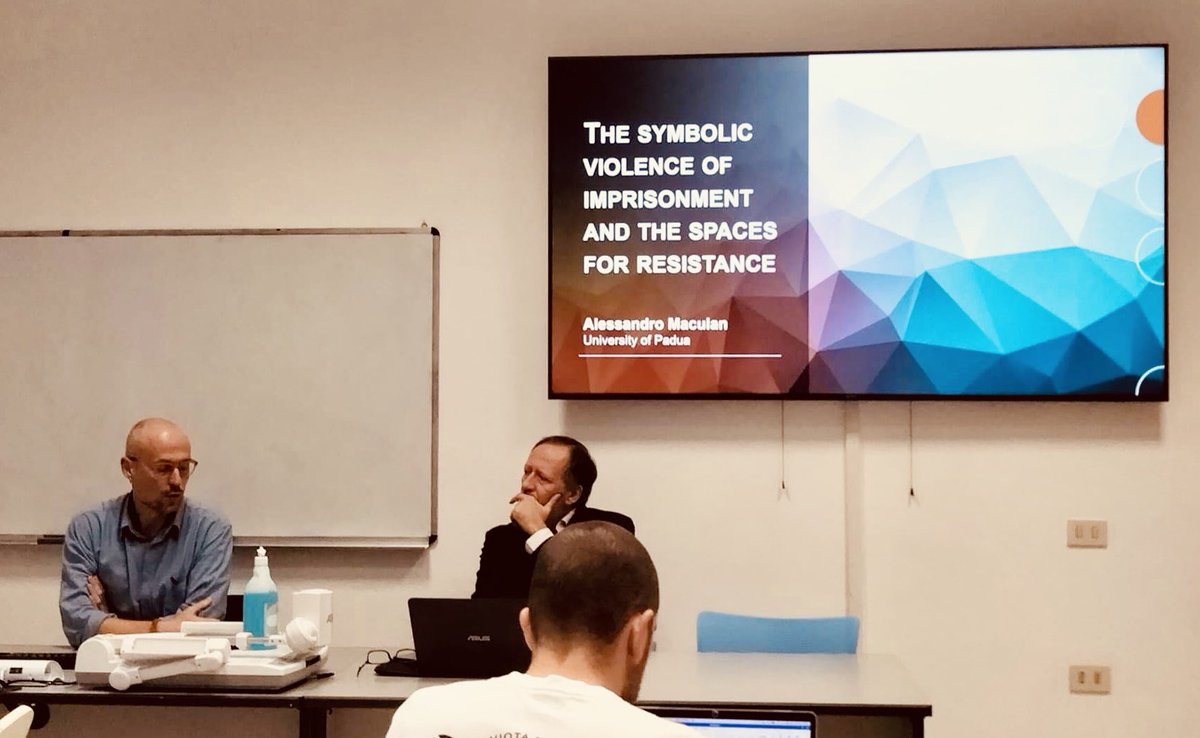 AMaculan_'s tweet photo. Wonderful weekend discussing the simbolic violence of imprisonment at the conference “Twenty years with(out) Bourdieu: studying crisis and social change today”, in Cagliari! #officinabourdieu #bourdieu #prison #symbolicviolence https://t.co/cazYiXpzI5