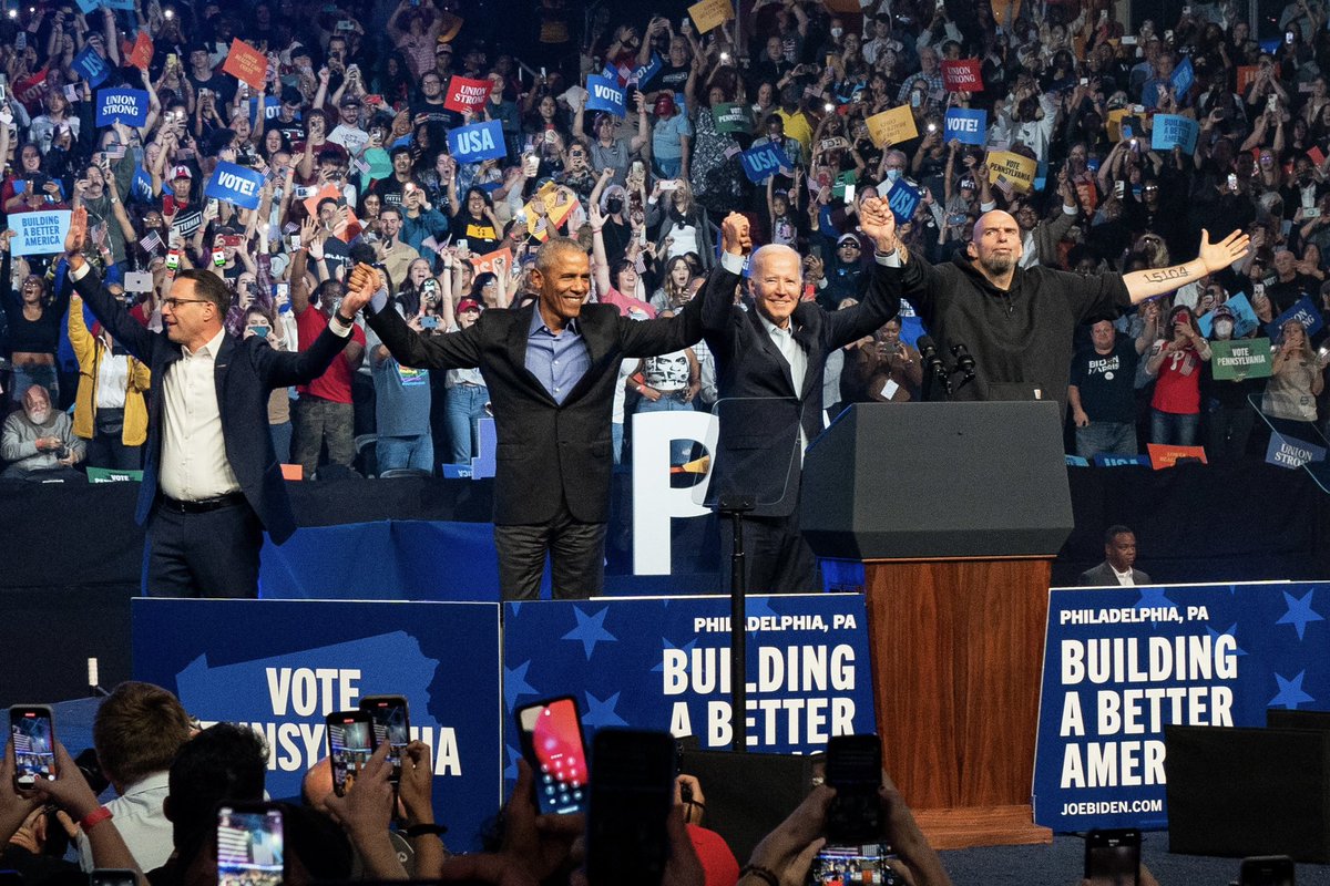 Photographed for <a href="/washingtonpost/">The Washington Post</a>. Three presidents converge in Pennsylvania, with dueling warnings about the country. washingtonpost.com/elections/2022…