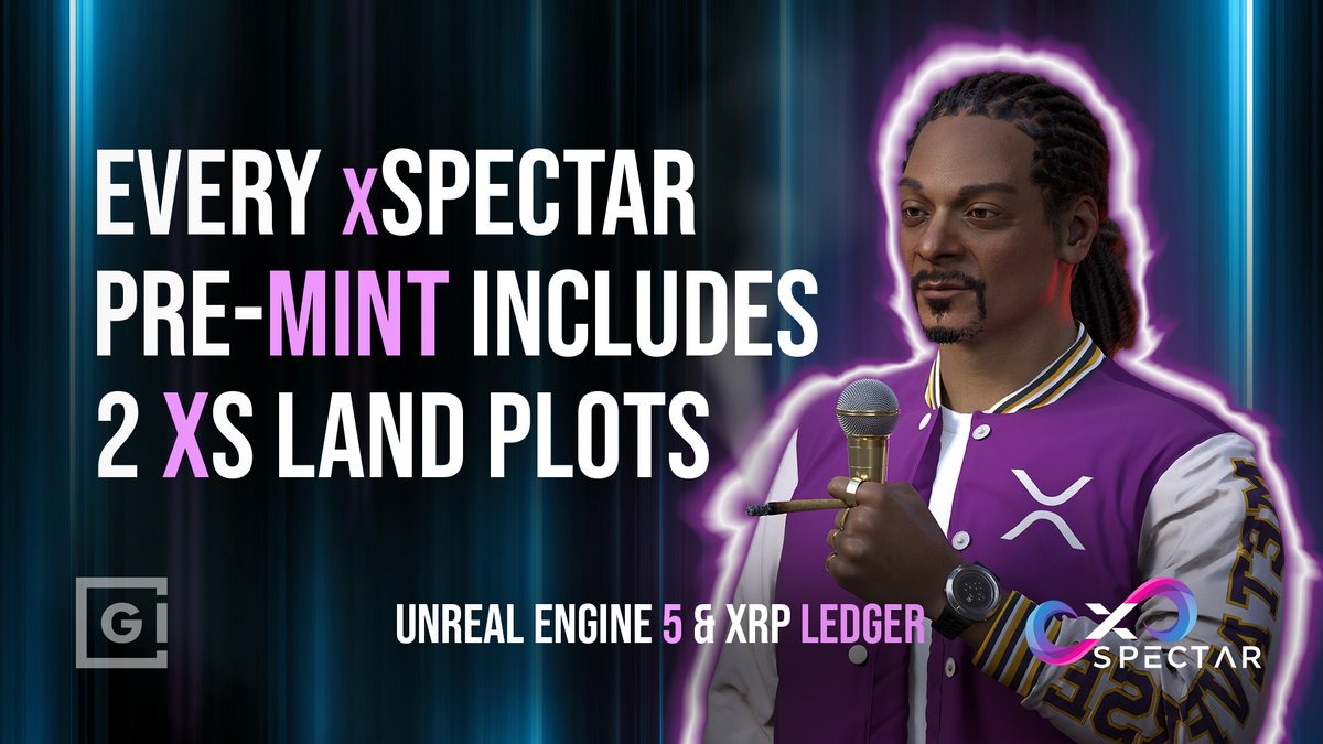 gokhshtein's tweet image. Every @xSPECTAR Pre-Mint includes 2 XS Land Plots for the upcoming Exclusive Metaverse! 🎁

xSPECTAR Genesis NFTs: ✨
➡️ xspectar.com

Powered by Unreal Engine 5 &amp;amp; XRP Ledger 🔥

#xSPECTAR #XRP #XRPArmy #XRPCommunity #XRPNFT #Metaverse #NFA #Sponsored