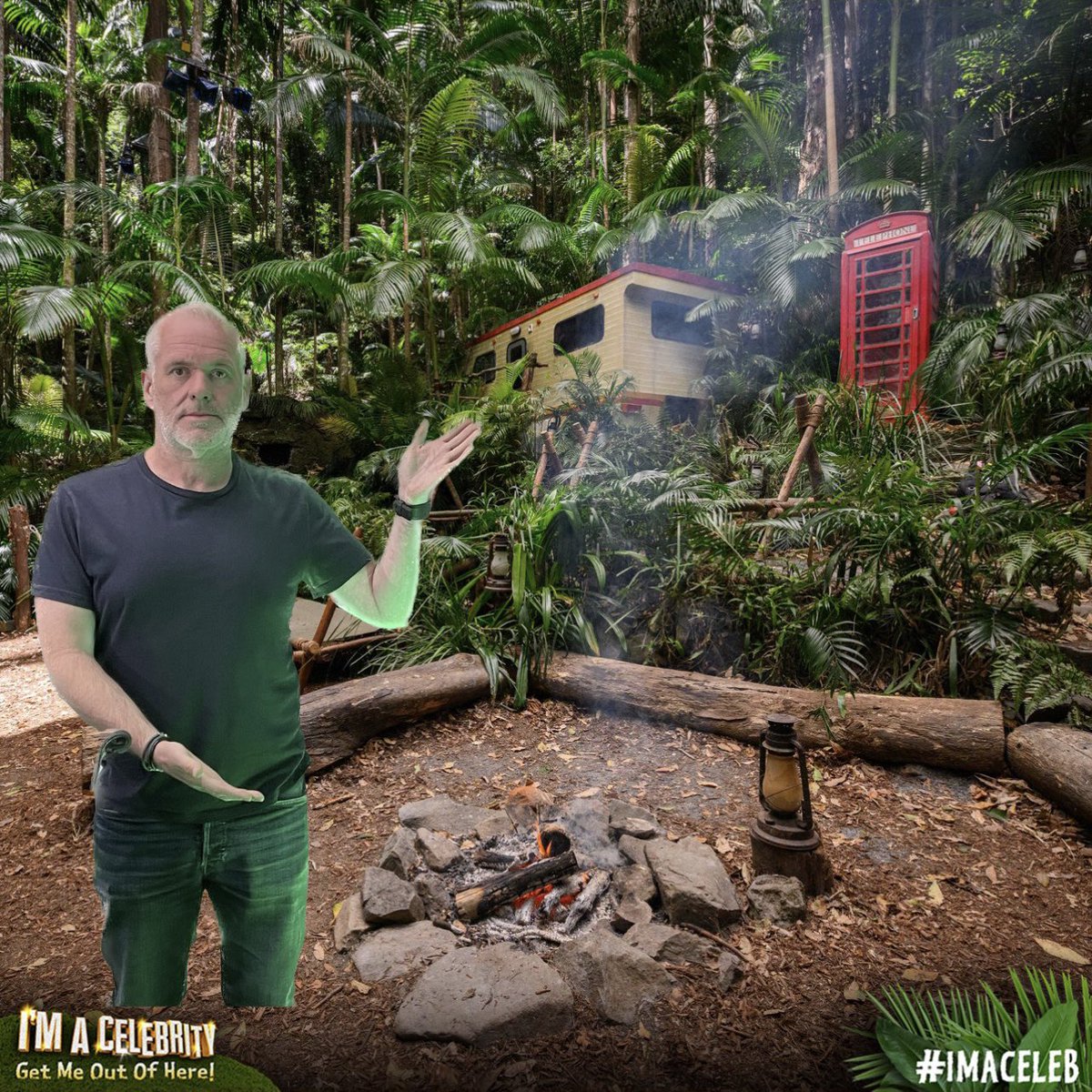 ChrisMoyles's tweet photo. Chris’ new home from 9pm tonight! 😬

#ImACeleb https://t.co/l7QGvSnYDT