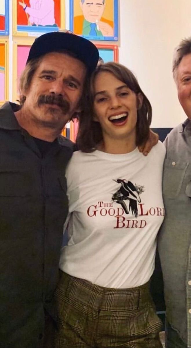 Happy birthday ethan hawke thank u for maya hawke 