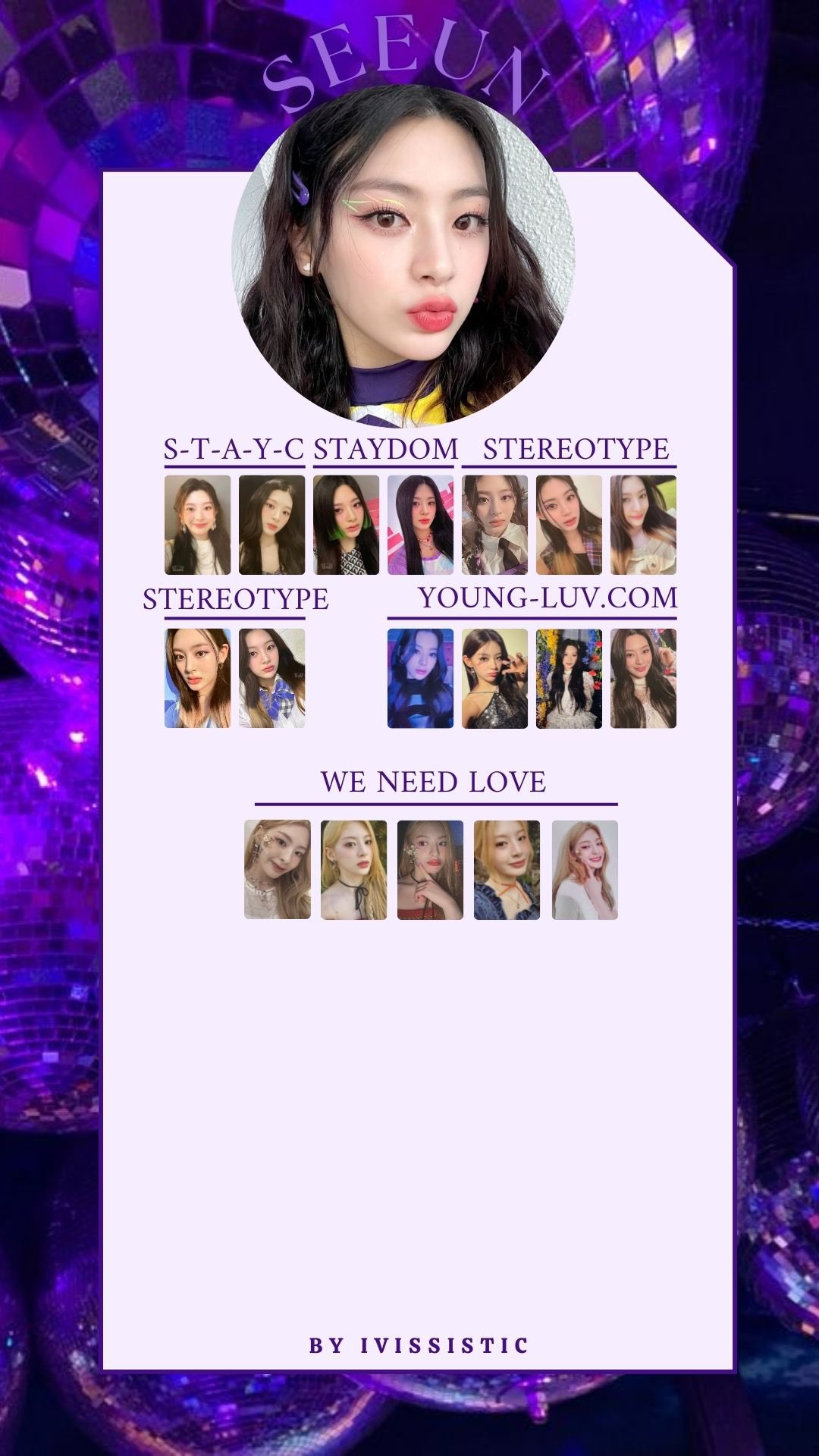 soojin 🍒💄 on Twitter "STAYC Seeun Photocard Template — album