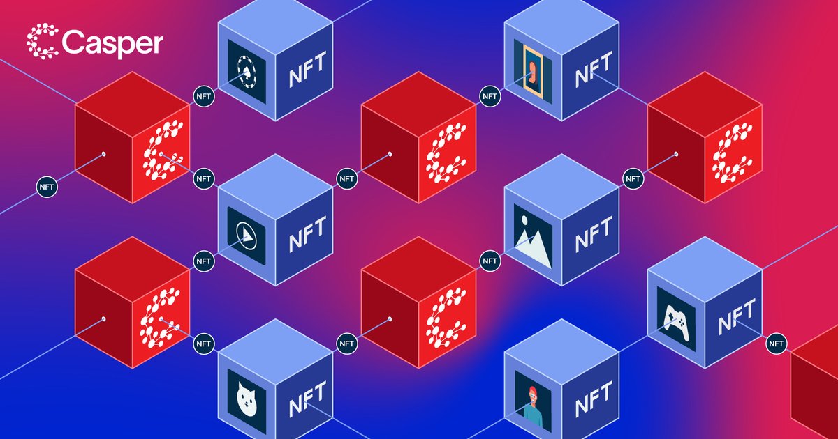 Casper_Network's tweet photo. .@Casper_Network aims to become a major player in the future of #NFT infrastructure through:
๐ Resource building
๐ Easy-to-use environment
๐ Cross-chain Interoperability
๐ Frameworks and SDKs https://t.co/pQ324HHQzu