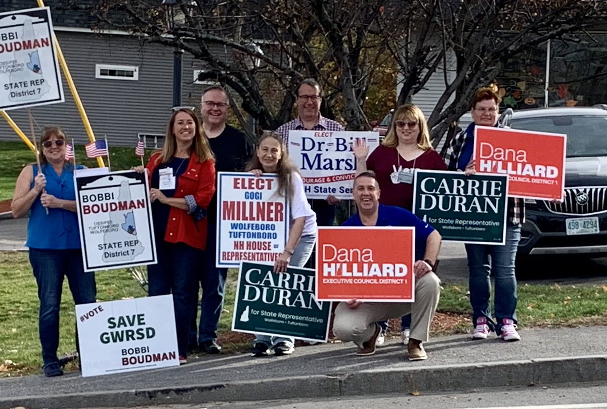 DanaHilliard_NH's tweet photo. Great way to start a morning with Wolfeboro Democrats and @wmarshcc8 @CarrieforNH @boudman4NH a team approach to governing wins! #NHPolitics https://t.co/GHEv24aBZq