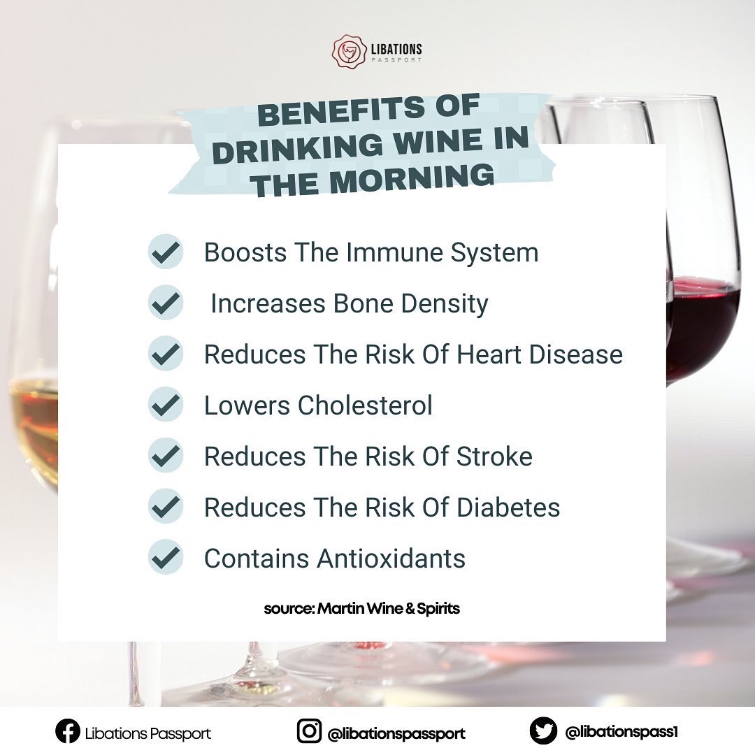 LibationsPass1's tweet photo. What time is it?
It’s wine o’clock!
Learn the benefits of drinking wine in the morning through this post. Share this with your friends who might need to know this.
Drink responsibly, wine lovers! Cheers!
#wine #winelover #winery #brewery #distillery #libationspassport https://t.co/OfvrAOj5u6
