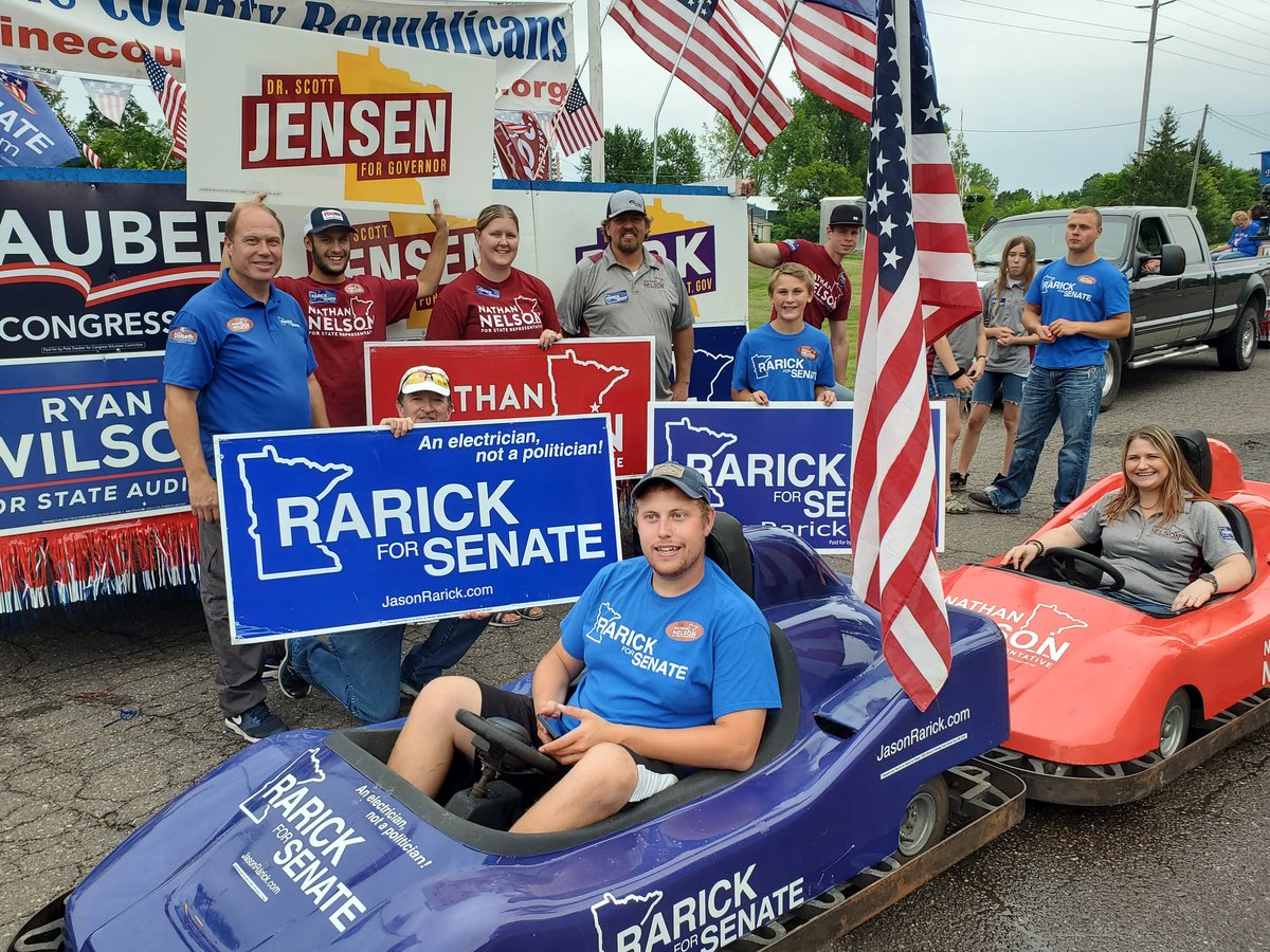 Precision Sign Team (@sign_precision) on Twitter photo Three months ago today was a strong showing for <a href="/drscottjensen/">Scott Jensen</a>, <a href="/JasonRarick/">Jason Rarick</a> and <a href="/NathanNelsonMN/">Nathan Nelson</a> at the Pine County Fair parade. Three months ago today was a strong showing for <a href="/drscottjensen/">Scott Jensen</a>, <a href="/JasonRarick/">Jason Rarick</a> and <a href="/NathanNelsonMN/">Nathan Nelson</a> at the Pine County Fair parade.