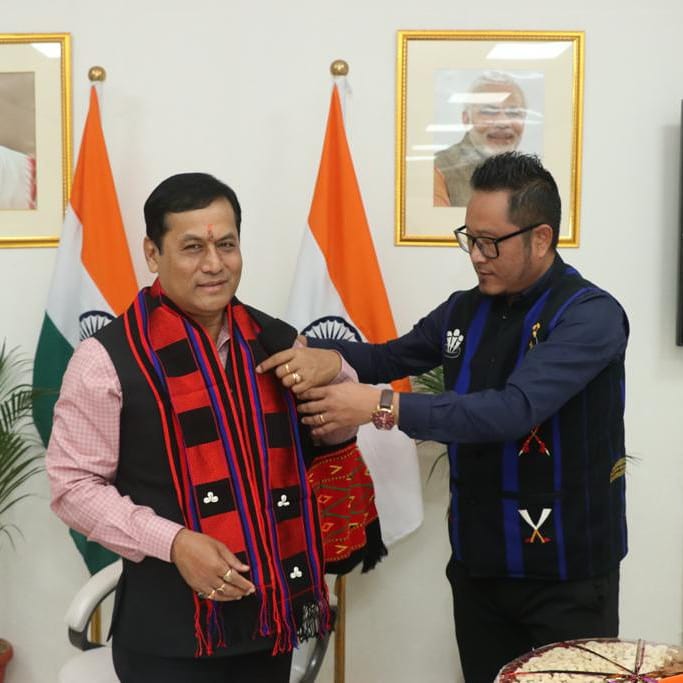 SubenthungK's tweet photo. Had a meaningful meeting with Shri.  Sarbananda Sonowal hon'ble Union Minister of Port, Shipping, Waterways and Ayush Government of India at his official residence in Delhi.

@JPNadda @blsanthosh @sarbanandsonwal @BJP4Nagaland https://t.co/HaRryKGuT6