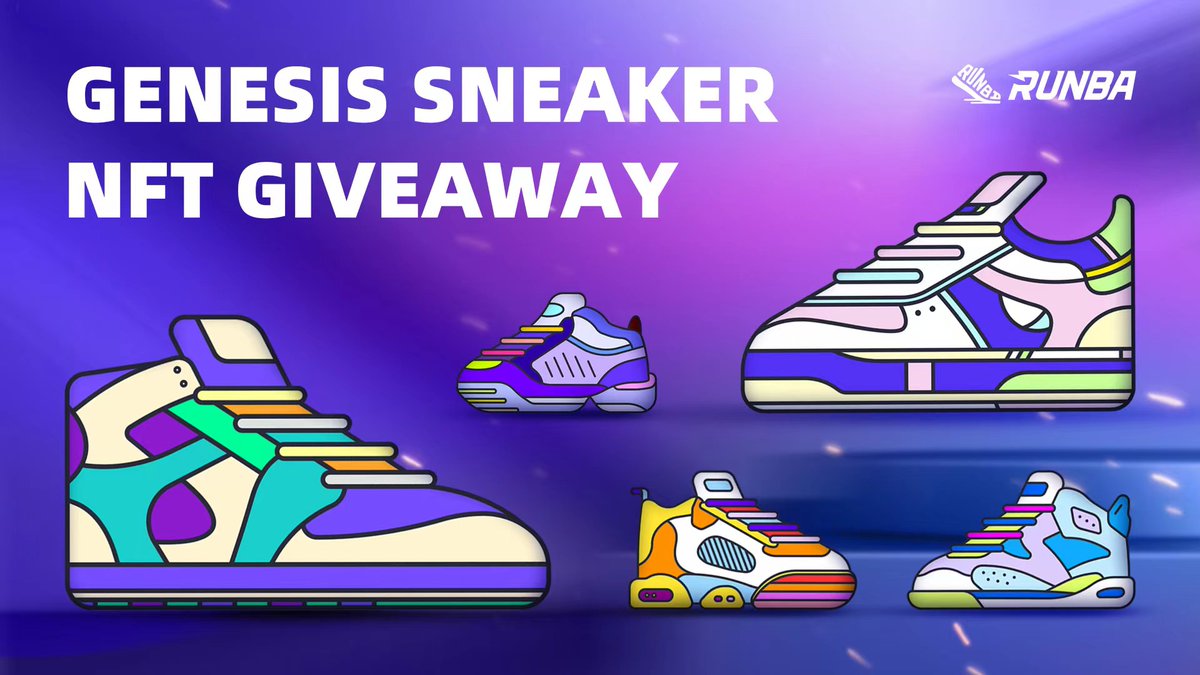 #Marathon Day🏃‍♂️🏃‍♀️

🤩Time for #Genesis Sneaker  NFT #Giveaway 

How to Enter🏃

🏆3 Winners
✅Like, RT &amp; Tag 3 friends
✅Follow <a href="/Runbaofficial/">Runba</a>   &amp; Join DC discord.com/invite/FG2qQx2… 

⏲️Ends in 48 hours

#Runba #Giveaway #P2E <a href="/nycmarathon/">TCS New York City Marathon</a>