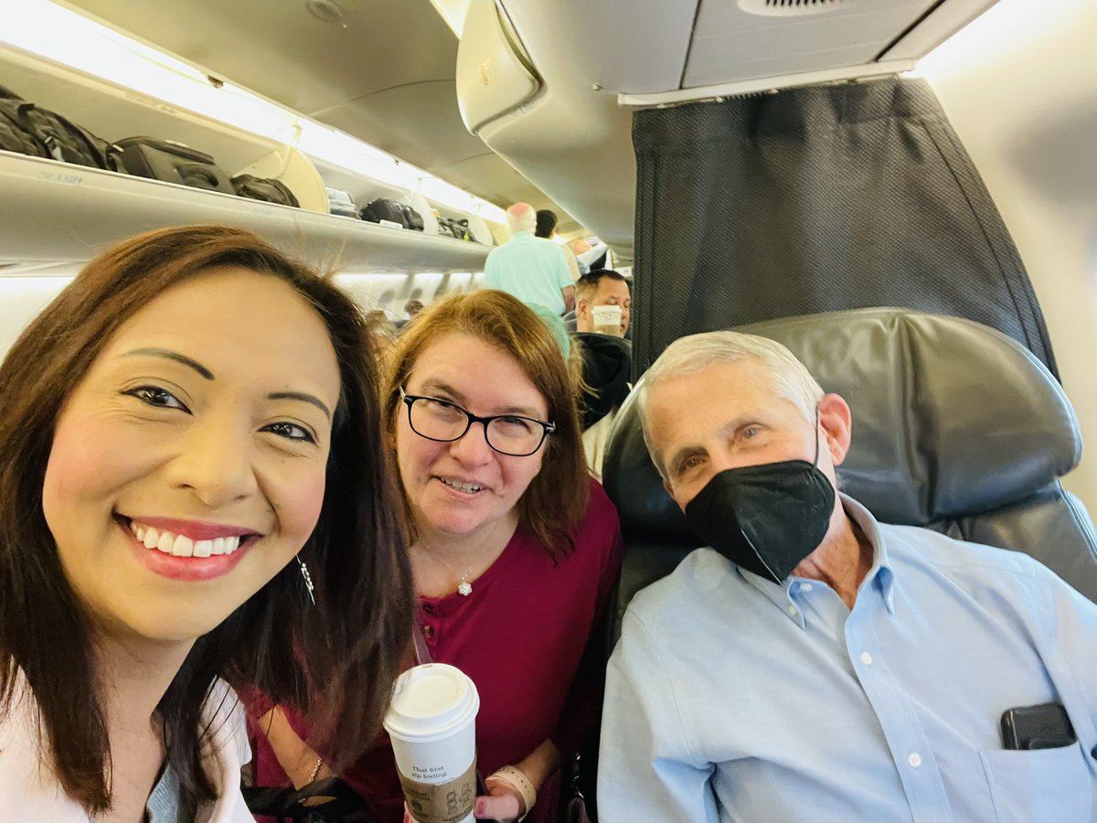 BanRidaW's tweet photo. Met the one and only Dr. Anthony Fauci on my early morning flight!! Congratulations on your Lifetime Achievement Award at the #muhammadalihumanitarianawards and thanks for coming to #louisville #bestsciencemomentever https://t.co/TXiAlEBgNF