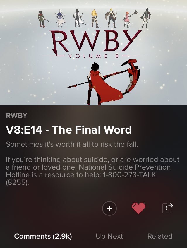 Q0vClE9db3MO80Q's tweet photo. #漫画やアニメの正気かと思ったシーン　#RWBY  #RWBYVOL8
#RWBYVOL8Episode14
1/2    まずはこの内容に目を通して見てください。動画入れました。の1 https://t.co/4QQ3omXx4w