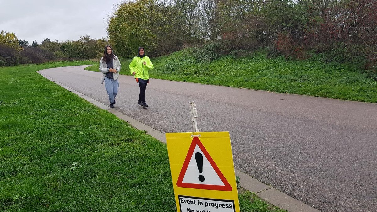 evolve_cycling's tweet photo. It’s only rain!! So proud of a family #duathlon  with @ShamaCaine our go riders pulled #chaingang for 10 miles Well done @parkrunUK director Shama for organising this ❤️❤️ https://t.co/9pB5oJErYQ
