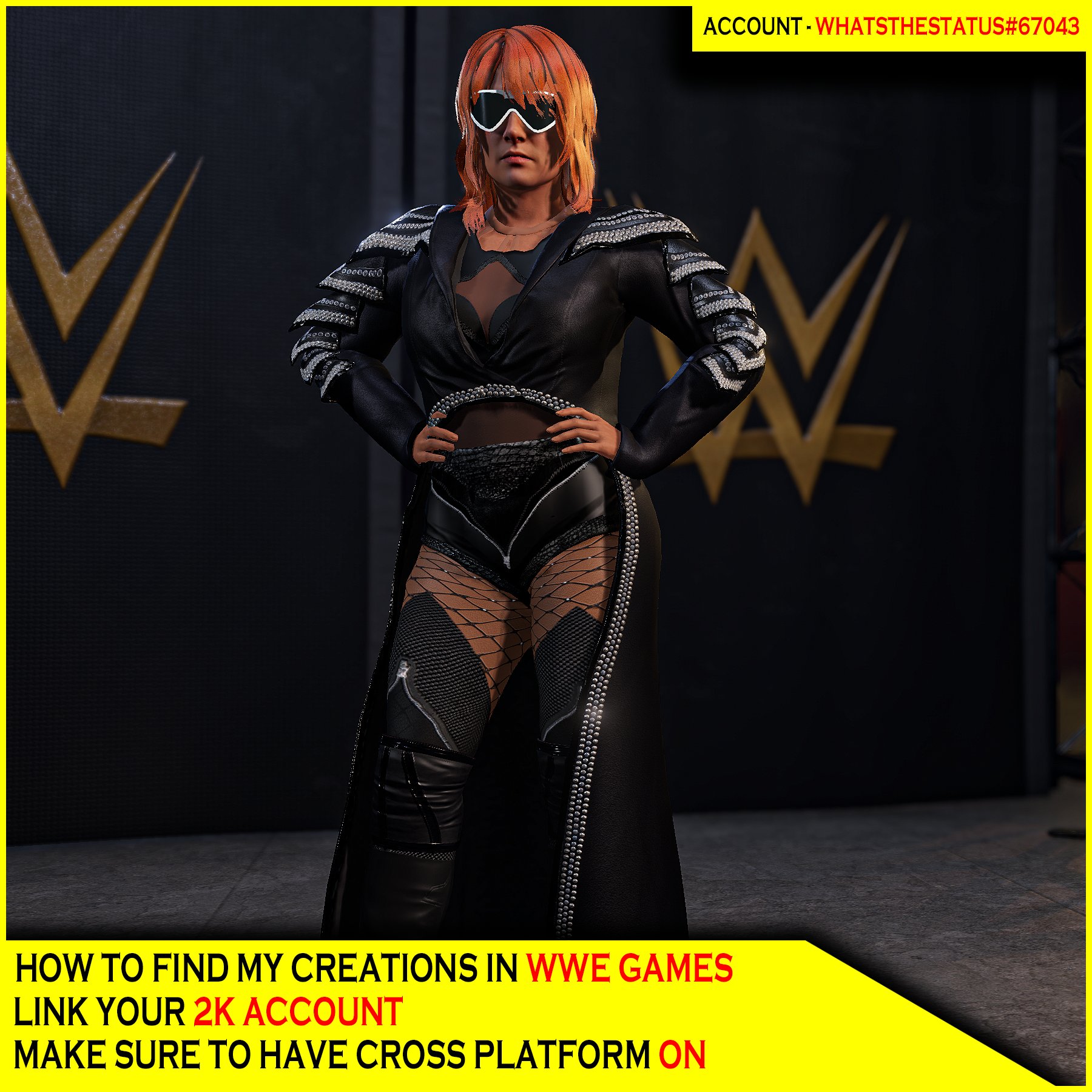 Wrestlemania39 Becky Lynch (@BeckyLynchWWE) Uploaded to #WWE2K23 Community  Creations ☆ Search In HashTags: BECKYWM39ALT ☆ This is…