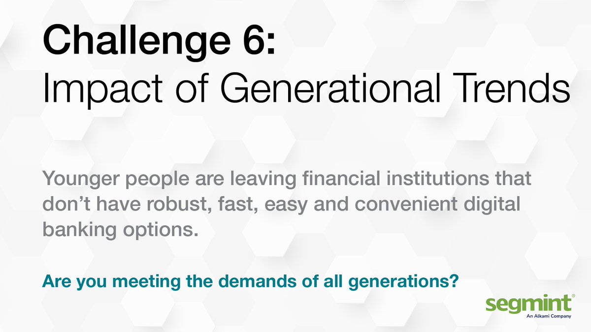7 Days, 7 challenges (Today is Day 6).
Comment if you're experiencing this headache.
Share any solutions you've uncovered.
Ask us a related question!

thefinancialbrand.com/news/data-anal…

#financialservices #financialindustry #retailbanking #engagement #dataanalytics <a href="/FinancialBrand/">The Financial Brand</a>