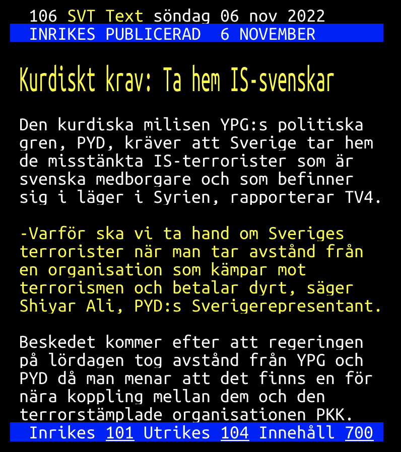 Swemoose's tweet photo. Verkar vara ett lysande tillfälle för nya regeringen att i skarpt läge frånta dessa IS-terrorister deras svenska medborgarskap. Andra länder klarar av detta då varför inte Sverige? 
@sdriks  
#svpol #migpol #Erdogan #YPG #PKK # https://t.co/FGs27if7si