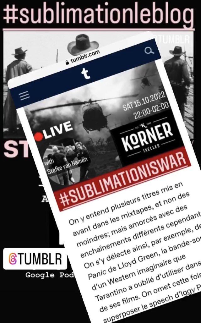 RogerTheShame's tweet photo. Comme de coutume #SublimationLeBlog @Tumblr décortique les programmes de Sublimation de l’intérieur. C’est en quelque sorte un regard sur les coulisses du podcast, avec des explications sur leur contenu et leur concept (mais rarement les playlists complètes, par choix éditorial). https://t.co/6TSkVwhs1N