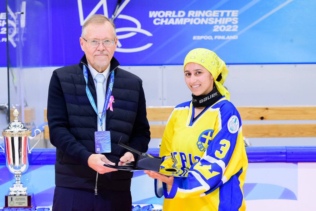 There were also awarded the MPV´s for each team in the WRC2022 – Presidents’s Pool

 Team USA #12 Campbell Schnurr
 Team Sweden #24 Jessica Runolf Lindqvist
 Team Czech #13 Thea Cazzanti

The MVP of President´s Pool 
 #3 Sarah Asmail Team Sweden 

📷 Timo Kupiainen
#WorldRingette