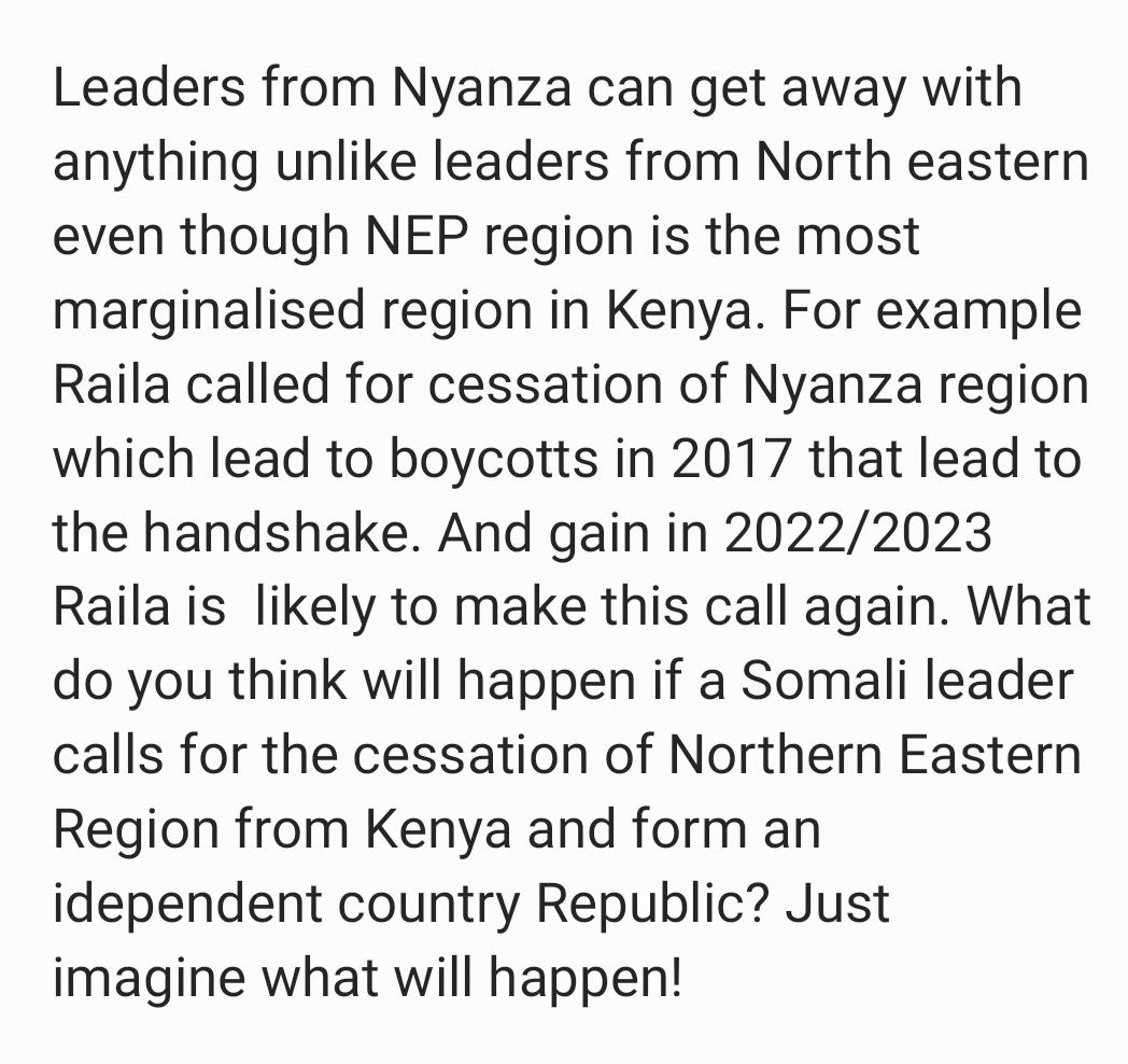 Nyanza v North Eastern Region