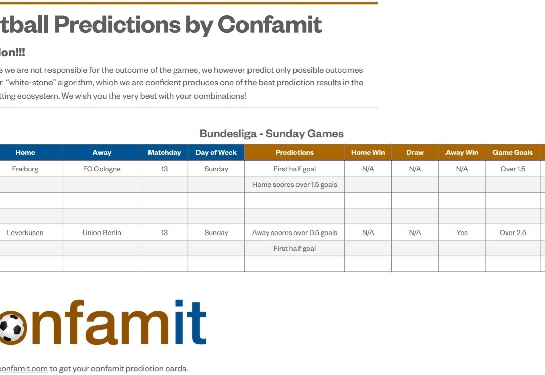 Confamitpredict's tweet photo. Don't miss out today's prediction games with confamit 
We predict, you win @_oluwaseun9 @DanielRegha @mrbayoa1 @Olatunji_soccer @thecheffchi #matchplay #predictions #bettingtipster #bettingtips #matchprediction #Matchday #sureprediction https://t.co/CDN2GRD8ju