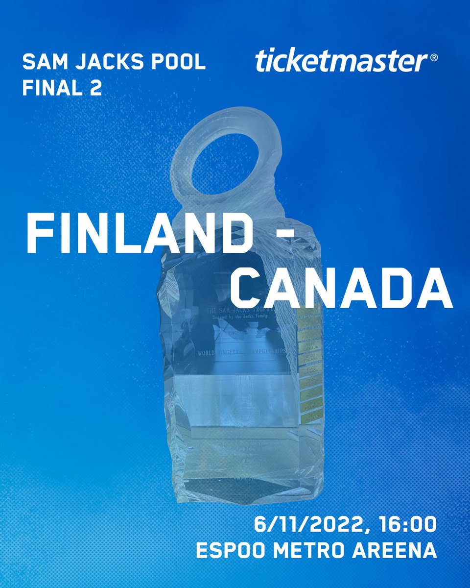 Team Finland and Team Canada are fighting for the Ringette World Championship on Sunday. The 2nd and decisive final starts at 4:00 pm at Espoo Metro Areena. 

Watch LIVE youtube.com/watch?v=ToIwRH… 
YLE Areena / TV2
#WorldRingette <a href="/irfringette/">International Ringette Federation</a> <a href="/ringettefinland/">Ringette Finland</a> <a href="/ringettecanada/">Ringette Canada</a>